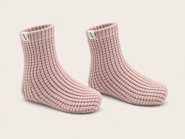 After Tracks - Merino Waffle House Socks (Dusk)